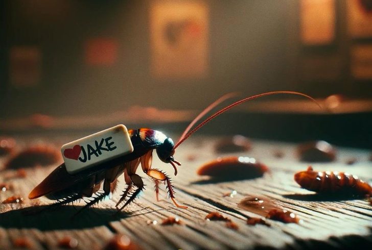 Valentine's Day Pranks - Naming a Cockroach as a Parting Gesture