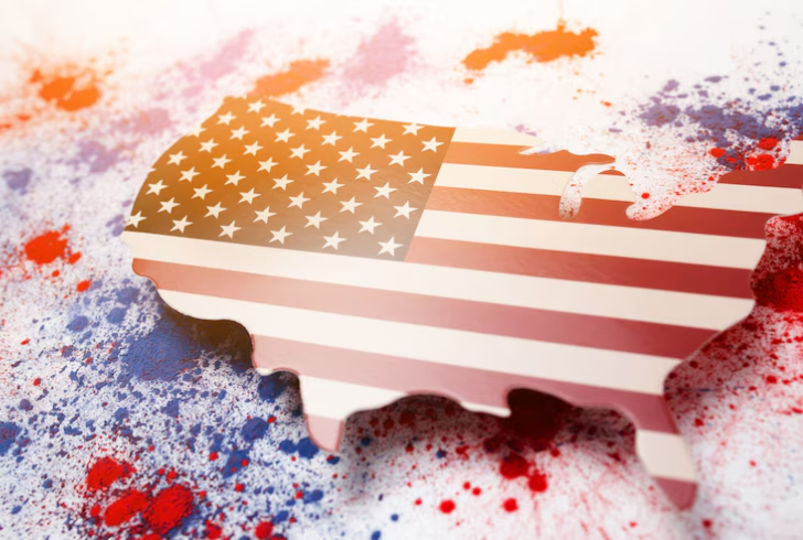 United States geographical map