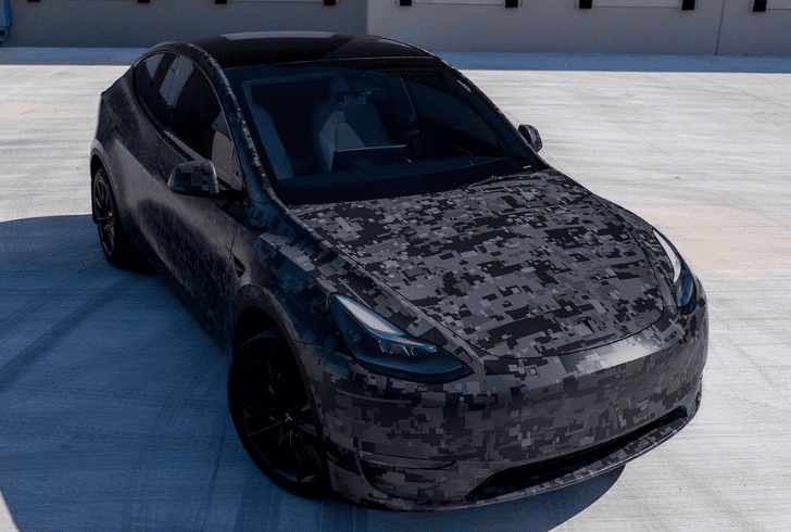 tesla cybertruck camouflage